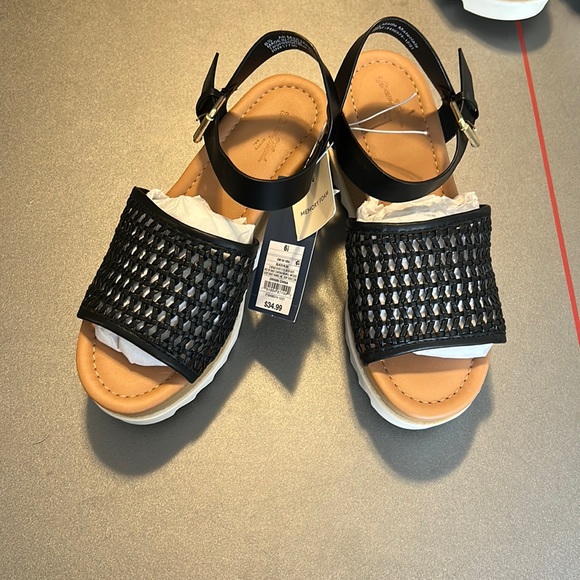 Universal Thread Shoes Universal Thread Memory Foam Wedge Sandals